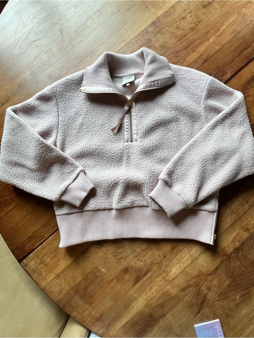 Varley Blush Teddy Sherpa Half-Zip Jacket